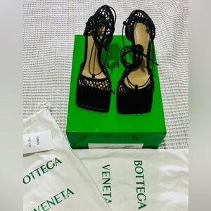 Bottega Veneta Stretch Lace-Up Sandal.